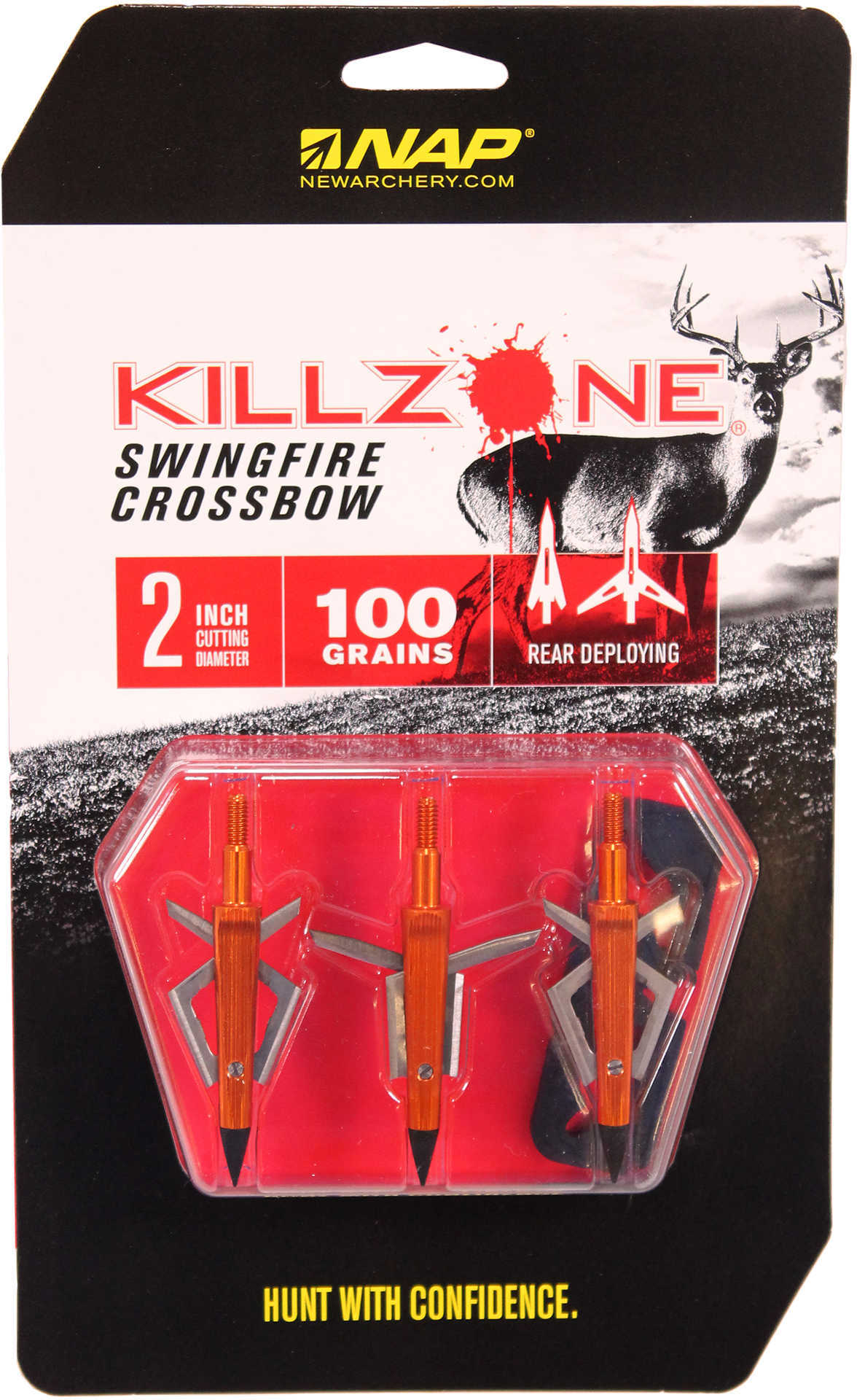 Nap Swingfire Crossbow Broadhead 100 Grain 3 Pk. Model: 60-021