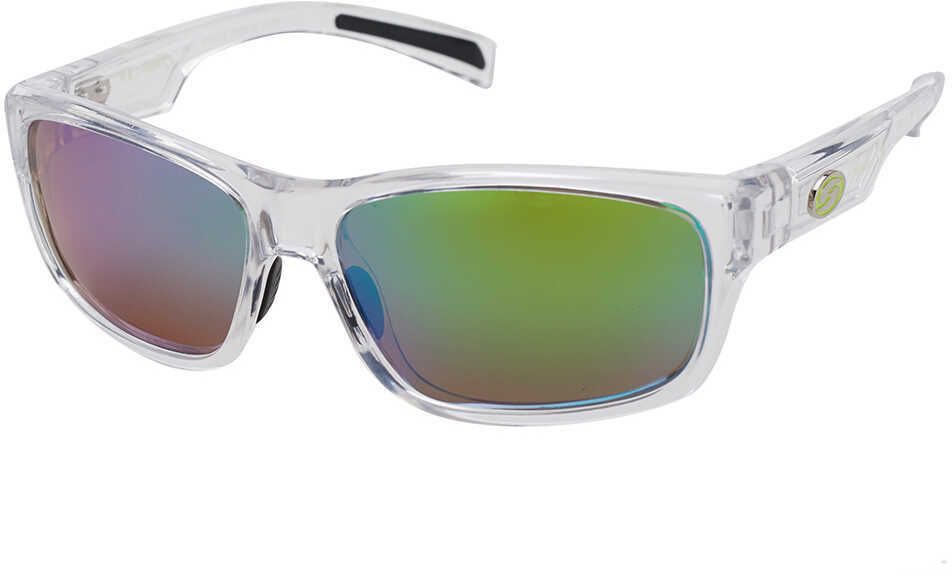 Strike King Lures Jordan Lee Pro Series Sunglasses Shinny Crystal Clear Frame, Amber Lens