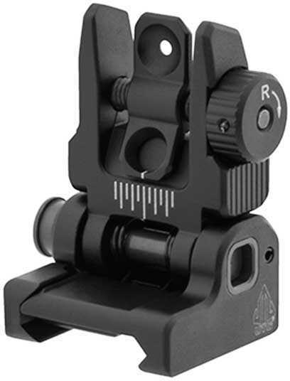 Leapers Inc. - UTG Accu-Sync Spring-loaded AR15 Flip-up Rear Sight Black MNT-957