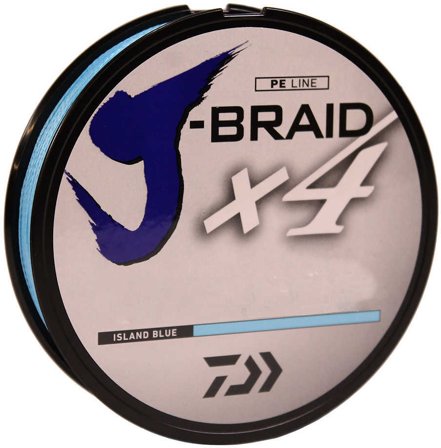 Daiwa J-Braid Braided Line 150 Yards , 20 lbs, .008" Diameter, Island Blue