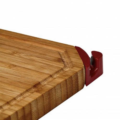 FireDisc Cookers Grills Bamboo Cutting Board W/Built In Sharpener 16x12x1" Md: TCGBCB