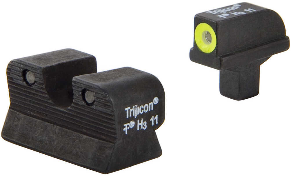 Trijicon 1911 Colt Cut HD Night Sight Set – Yellow Front Outline-img-1