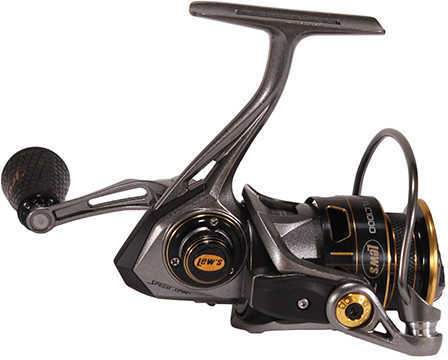 Lews Fishing Custom Pro Speed Spin Spinning Reels 5.2:1 Gear Ratio, 12 Bearings, 8 lb Max Drag, Ambidextrous