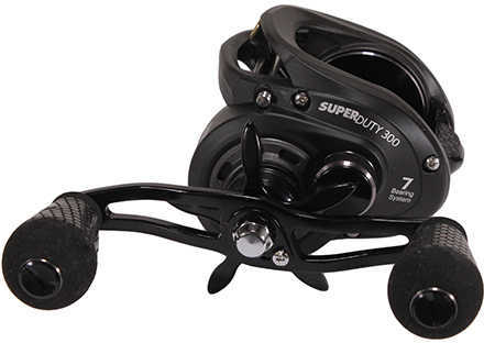 Lews Fishing Super Duty 300 Baitcasting Reel 6.5:1 Gear Ratio, 7 Bearings, 24 lbMax Drag, Left Hand