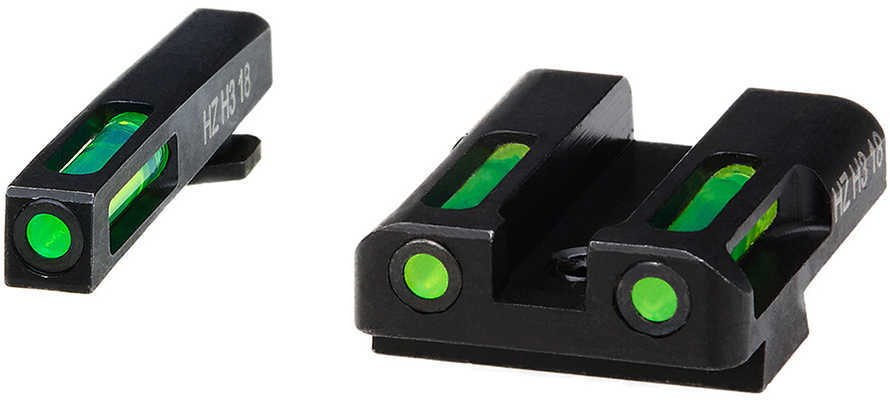 HIVIZ Sight Systems Litewave H3 Tritium/Litepipe for Glock 45 ACP /10mm Set