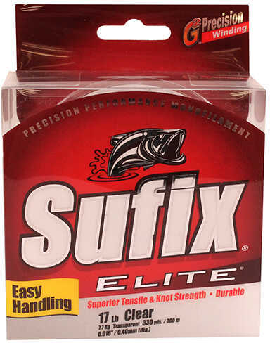 Normark Sufix Elite Line 330yd 17# Clear Md#: 661-117-img-2