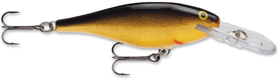 Rapala Shad Lure Freshwater Size 08 3 1/8" Length 8-15 Depth Gold Package of