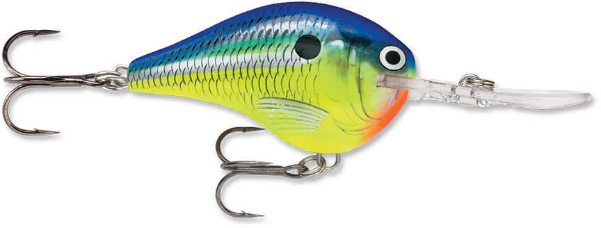 Rapala Dives-To Series Custom Ink Lure Size 10 2 1/4" Length 6 Depth Number 4 Treble Hooks Parrot Per