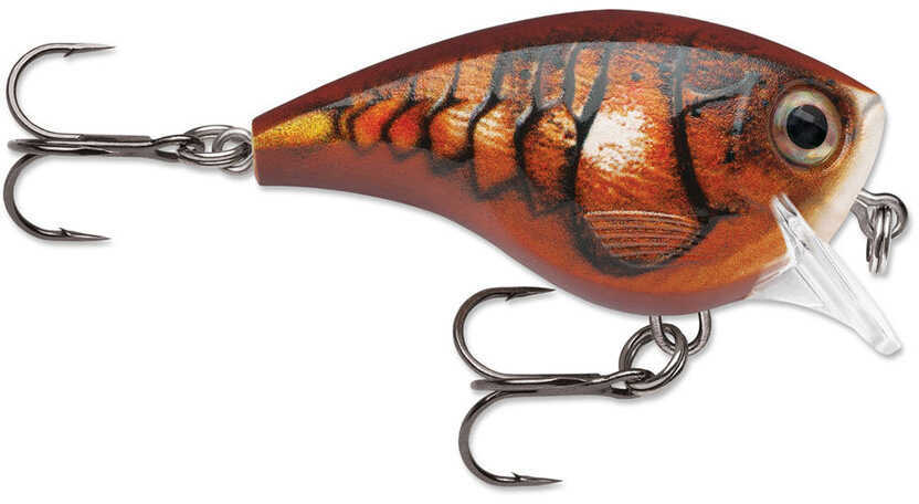Rapala Balsa Xtreme Brat Hard Bait Lure Freshwater Size 06 2" Length 6 Depth 3/8 oz Blaze Package of 1