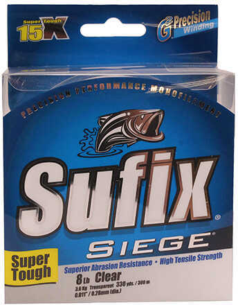 Normark Sufix Siege Line 330yd 8# Clear Md#: 662-108