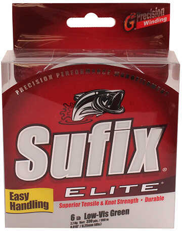 Normark Sufix Elite Line 330yd 6# Green Md#: 661-106G