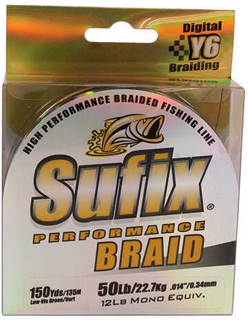 Normark Sufix Performance Braid 150yd 50lb Lo-Vis Green Md#: 663-050G