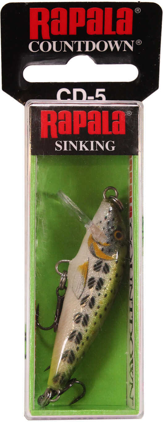 Rapala CountDown Lure Size 05 2" Length 3-6 Depth #10 Hooks Olive Mustard Muddler Per 1