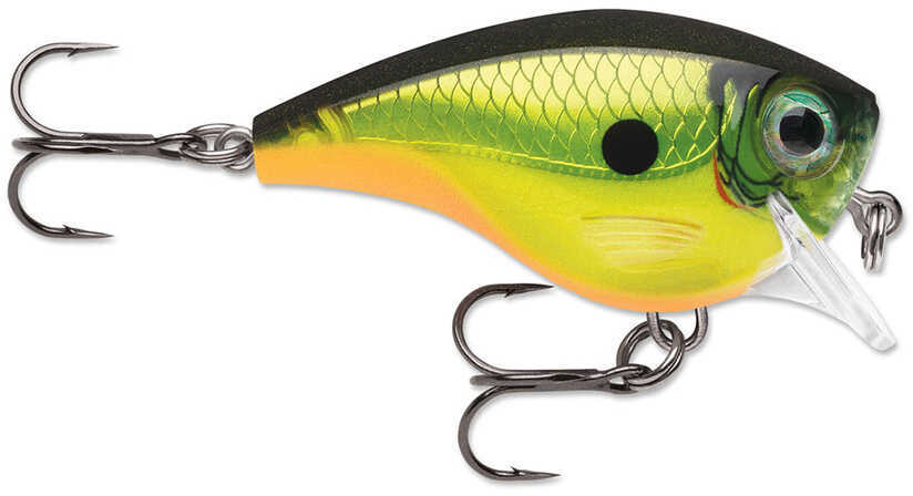 Rapala Balsa Xtreme Brat Hard Bait Lure Freshwater Size 03 2" Length 3 Depth 3/8 oz Homers Buddy Package of 1