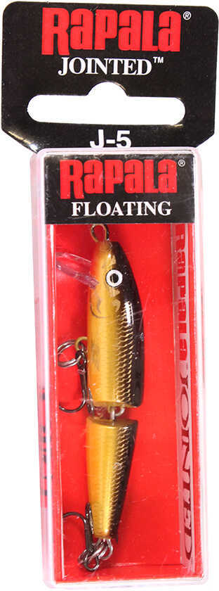 Rapala Jointed Lure Size 05 2" Length 3-5 Depth Number 10 Treble Hooks Gold Per