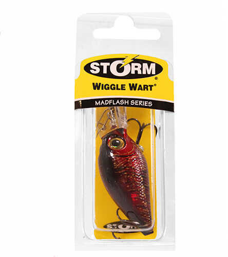 Storm Wiggle Wart MadFlash Hard Bait Lure 2" Length #6 Hook 3/8 oz 7-18 Texas Craw Per 1