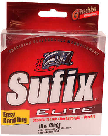Normark Sufix Elite Line 330yd 10# Clear Md#: 661-110