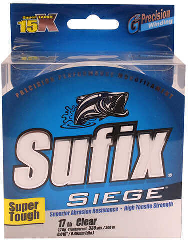 Sufix Siege Line 17 lbs Tested, 0.016" Diameter, 330 Yards , Clear