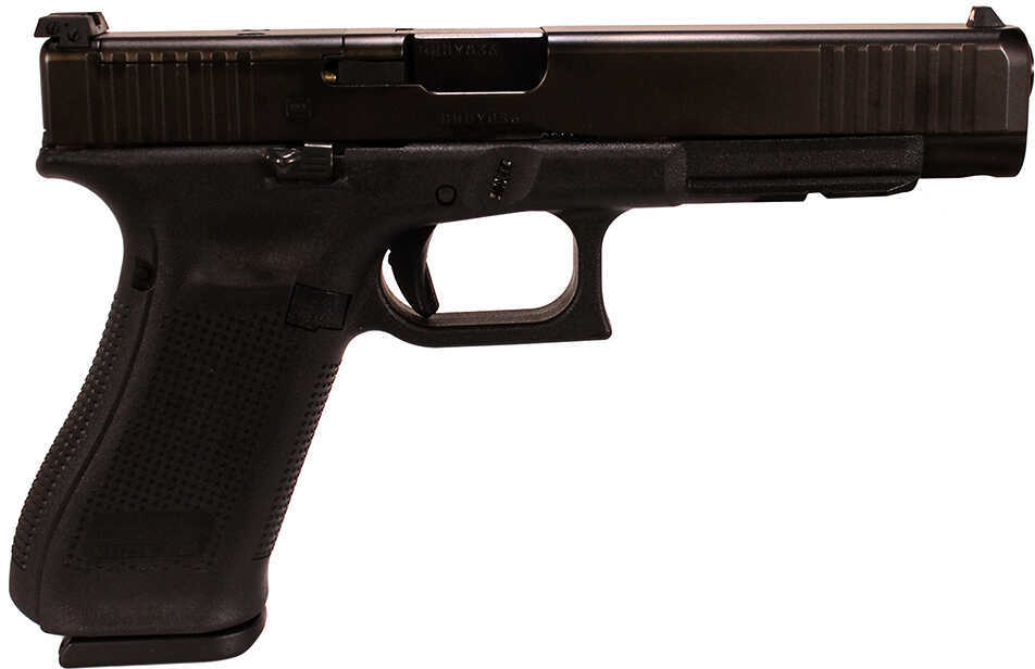 Glock G34 Gen 5 MOS Pistol 9mm 5.31" Barrel 10 Round Black Polymer Grip / Frame nDLC Front Serrations Slide