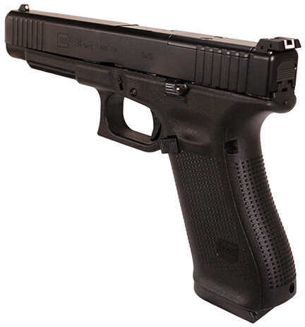 Glock G34 Gen 5 MOS Pistol 9mm 5.31" Barrel 10 Round Black Polymer Grip / Frame nDLC Front Serrations Slide