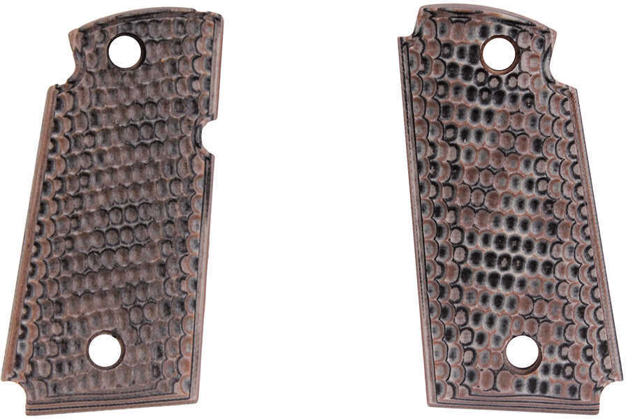 Hogue Kimber Micro 9 Ambi Safety Piranha G10 - G-Mascus Grips Flat Dark Earth