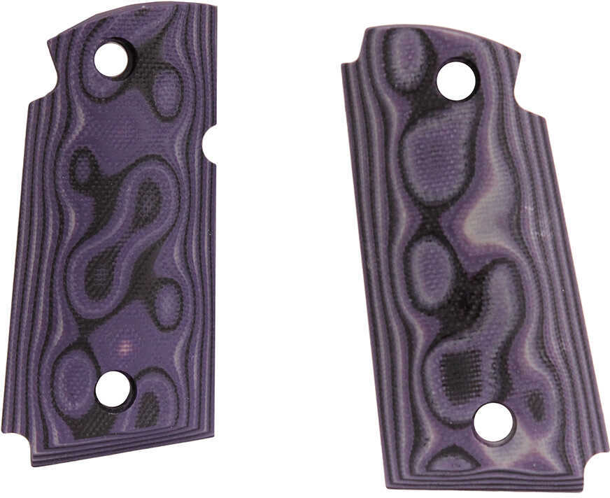 Hogue Kimber Micro 9 Ambi Safety Smooth G10 - G-Mascus Grips Purple Lava