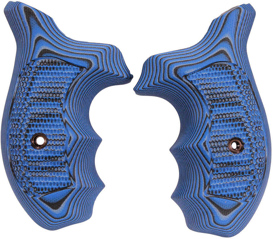 Hogue Kimber K6s Bantam Piranha G10 GMascus Grips Blue Lava