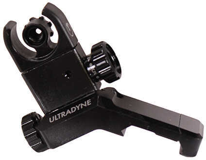 Ultradyne C4 Flip-Up Sight Rear, AR-15/LR-308, Black