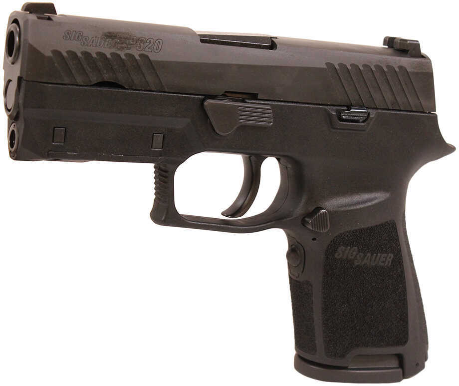 Sig Sauer P320 Compact 9mm Luger 3.9" Barrel 15 Round Capacity Black Polymer With Lima320 Red Laser Grip NS Nitron Stainless Steel Slide