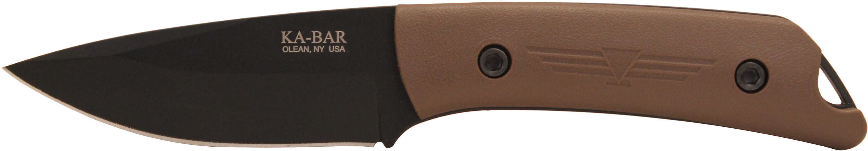 Ka-Bar 7502 Jarosz Field Knife 3.5" 1095 Cro-van Clip Point Ultramid