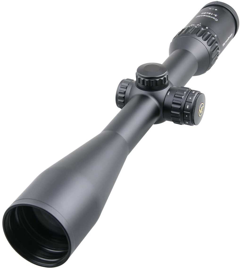 Vector Optics Continental 3-18x50 Scope 30mm Monotube Etched Glass #4 Reticle German Side Focus