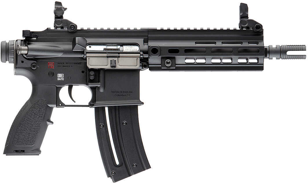 Heckler & Koch USA HK416 .22 LR Semi Auto Pistol 8.5" Barrel 20 Rounds Flip Up Sights Matte Black Finish
