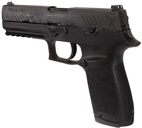 SIG Sauer P320 Full-Size Semi Auto Pistol 9mm Luger 4.7" Barrel 10 Rounds Contrast Sites Polymer Grips Black Nitron Finish