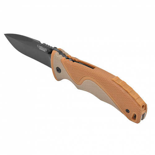 Camillus Cutlery Company Inflame Folding Knife, 7 1/2" Blade, Liner Lock, Carbonitride Titanium