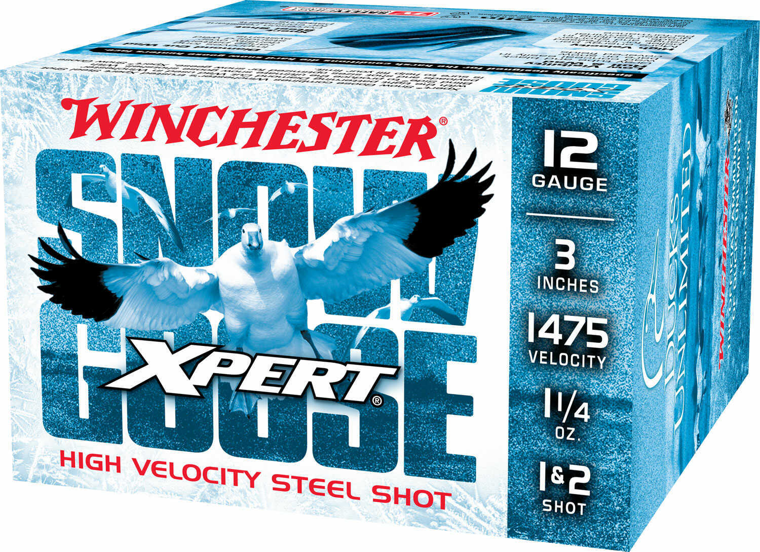 12 Gauge 25 Rounds Ammunition Winchester 3" 1 1/4 oz Steel #Duplex