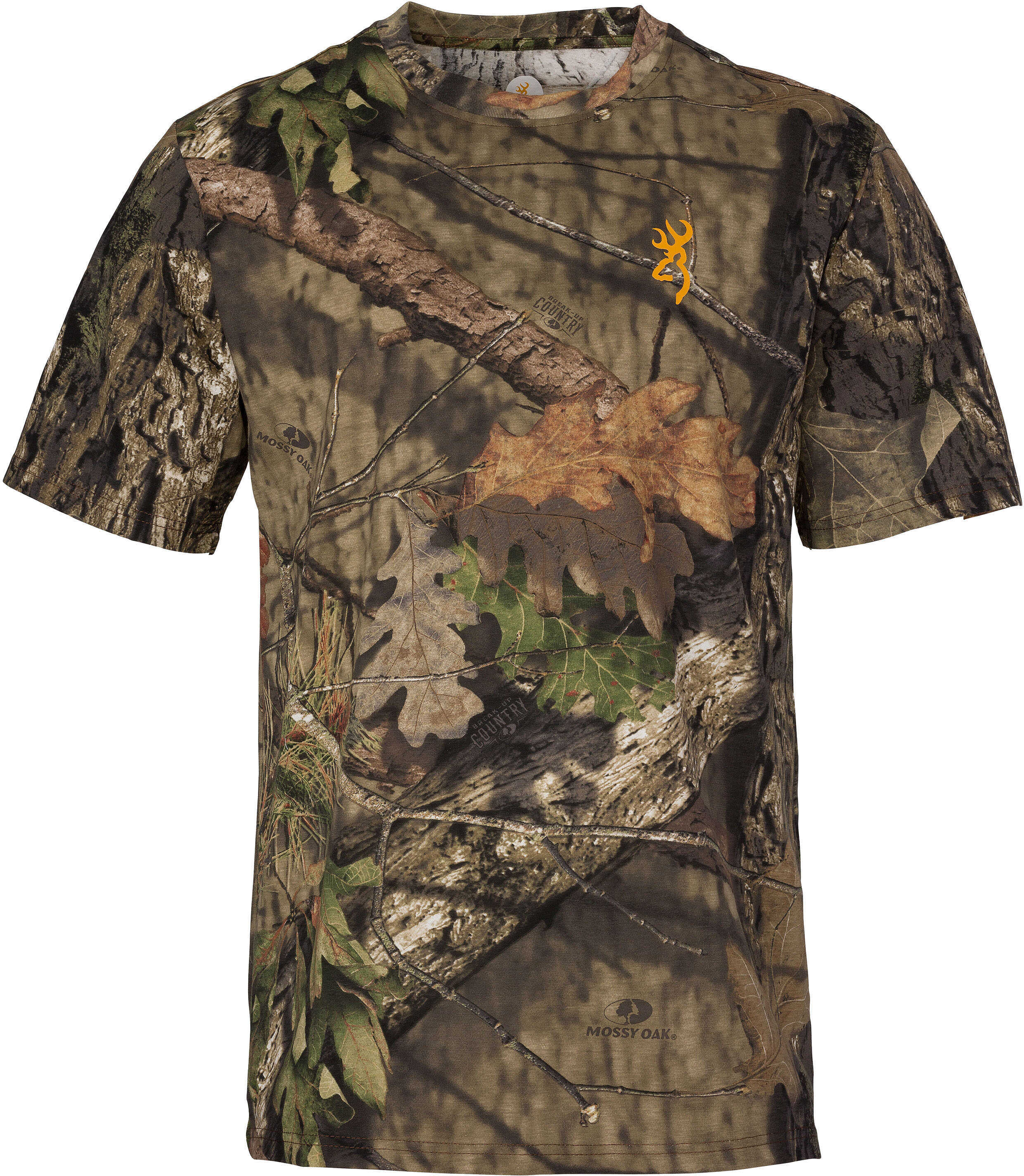 Browning Wasatch-CB Short Sleeve T-Shirt Mossy Oak Break-Up Country, Large