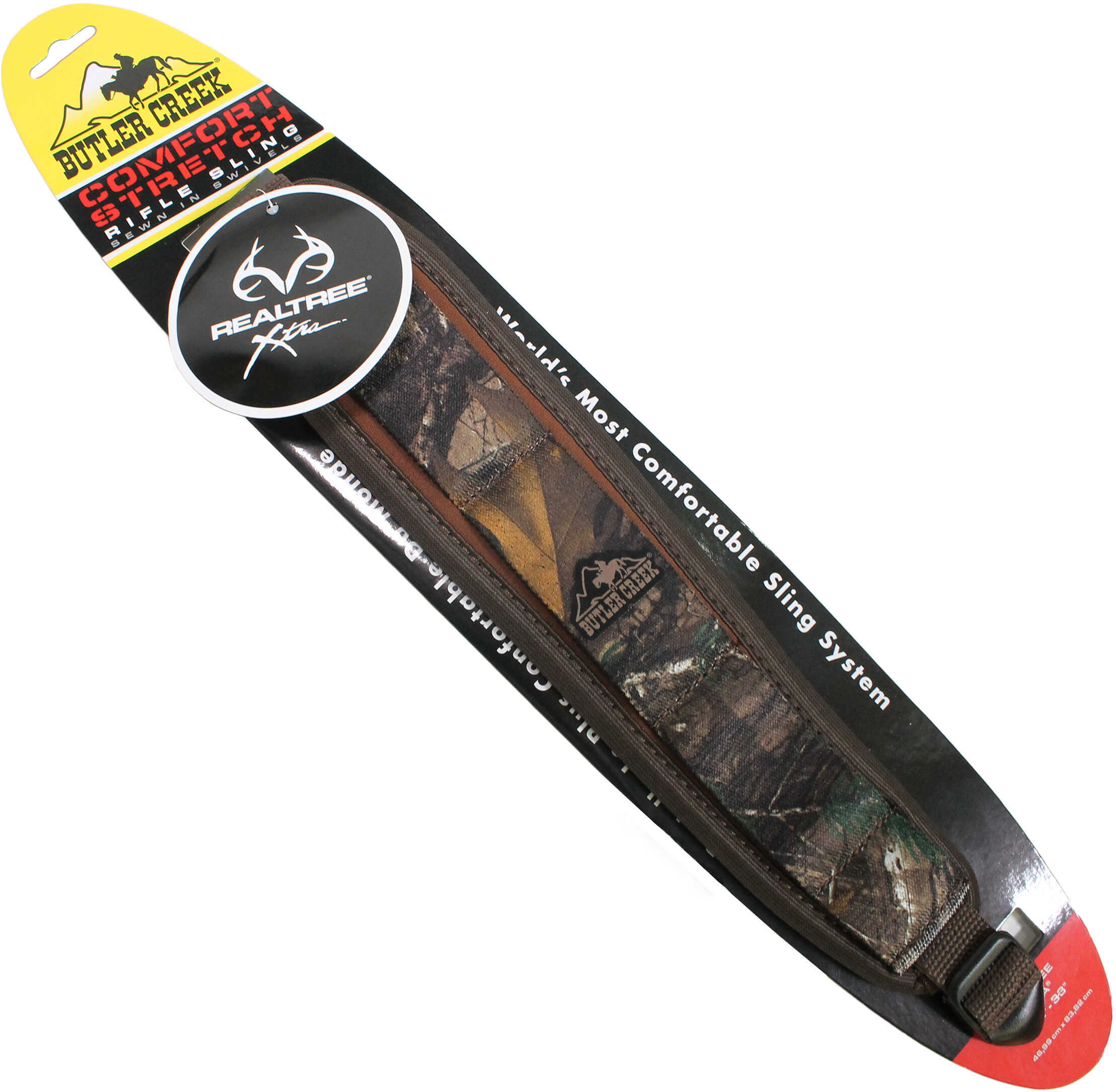 Butler Creek Sling Comfort Stretch with Sewn-In Swivels, Neoprene, Realtree Xtra Md: 181019