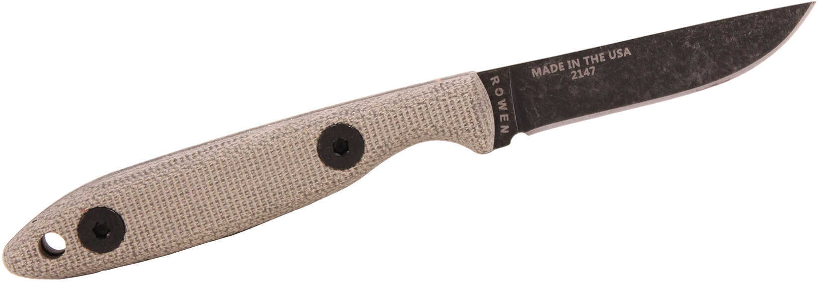 Esee Knives Camp-Lore Cody Rowen Fixed 1095 Black Stonewashed Pln Blade, Micarta Handles