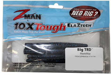 Z-Man / Chatterbait ZMAN FINESSE TRD 4" 6PK BLK/BLUE