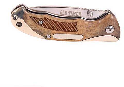 Old Timer Knife Ironwood SPRNG Asst 3" BLD W/NICKLE/SLVR Caps