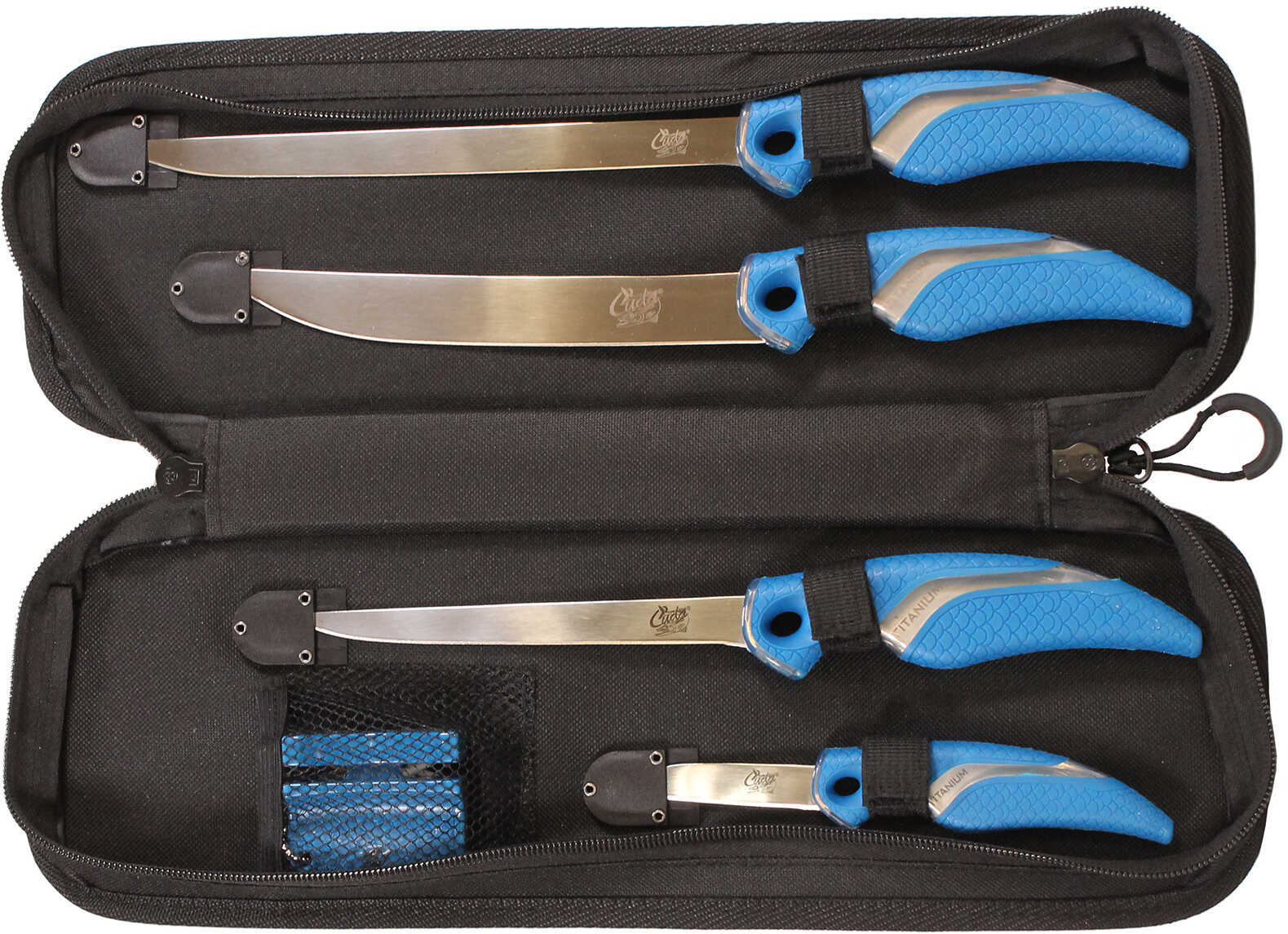 Cuda Brand Fishing Products 6 Piece Fillet Knife Set with Heavy Duty Case