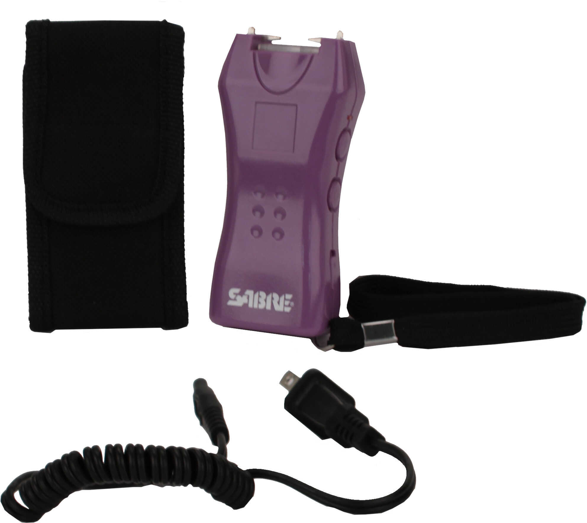 Sabre 600,000V Mini Stun Gun w/Holster Purple S-1005-PR