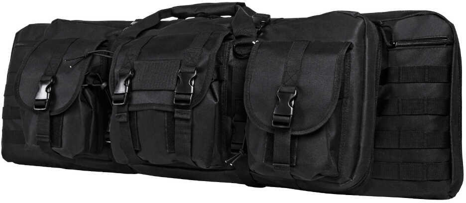 NCSTAR Double Carbine Case 36" Rifle Nylon Black Exterior PALS Webbing Interior Padded with Thick Foam Accommodates