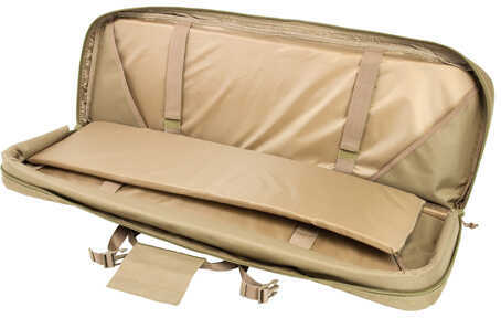 NCSTAR Double Carbine Case 36" Rifle Nylon Tan Exterior PALS Webbing Interior Padded with Thick Foam Accommodates