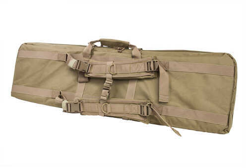NCSTAR Double Carbine Case 42" Rifle Nylon Tan Exterior PALS Webbing Interior Padded with Thick Foam Accommodates