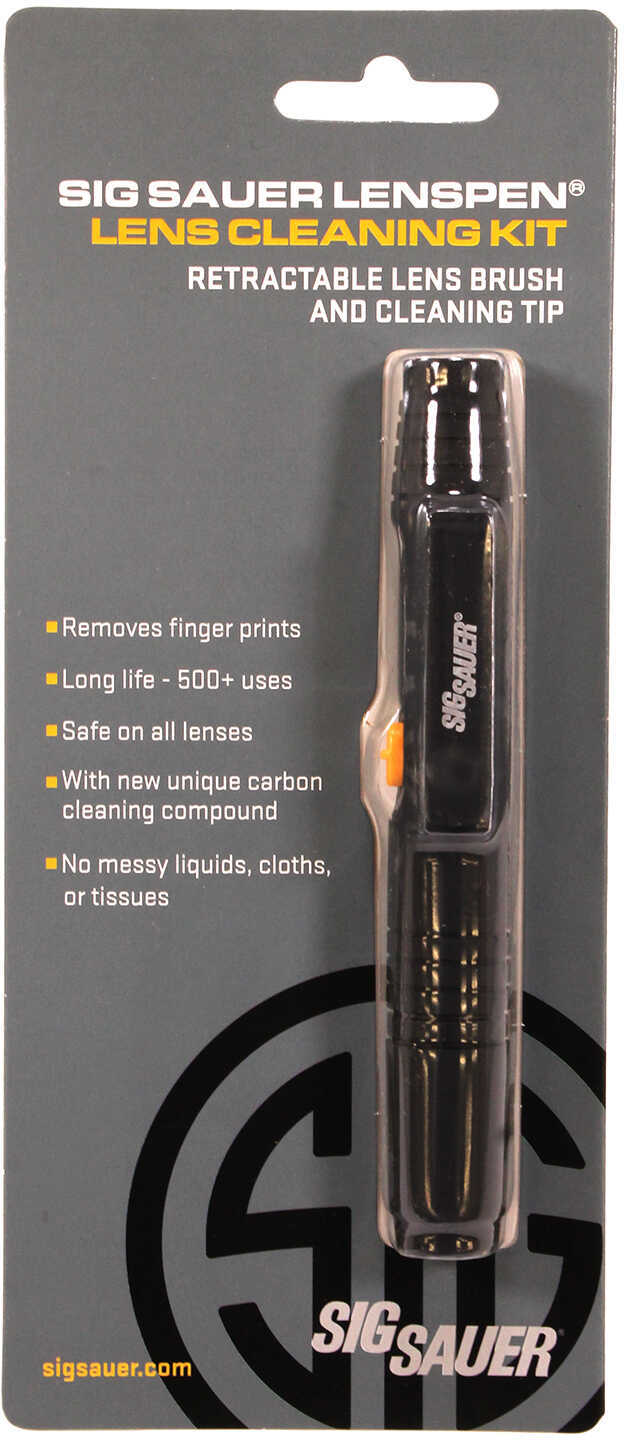Sig Sauer Lens Cleaning Kit with Retractable Brush and Tip Black