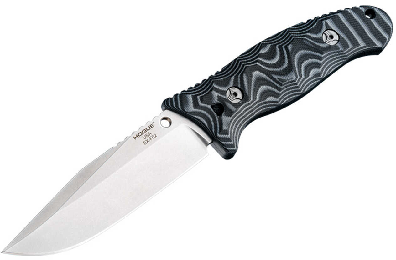 Hogue 35279 Ex-F02 4.5 Clip Fixed G10 Black