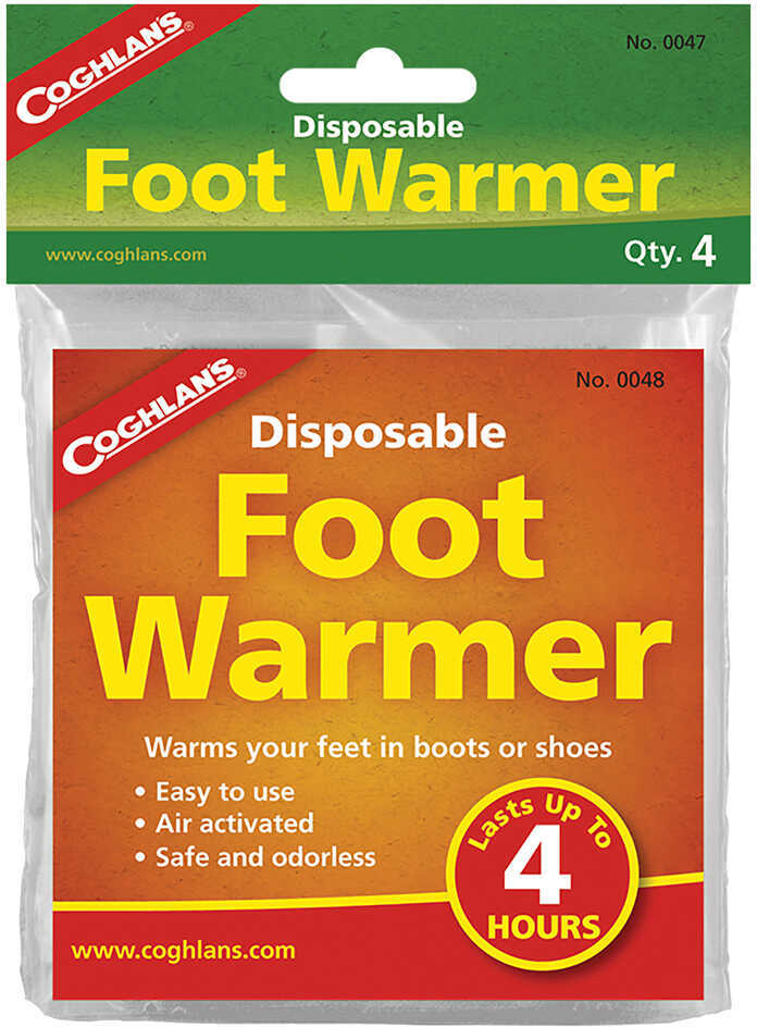 Coghlans Disposable Foot Warmers Pack of 4