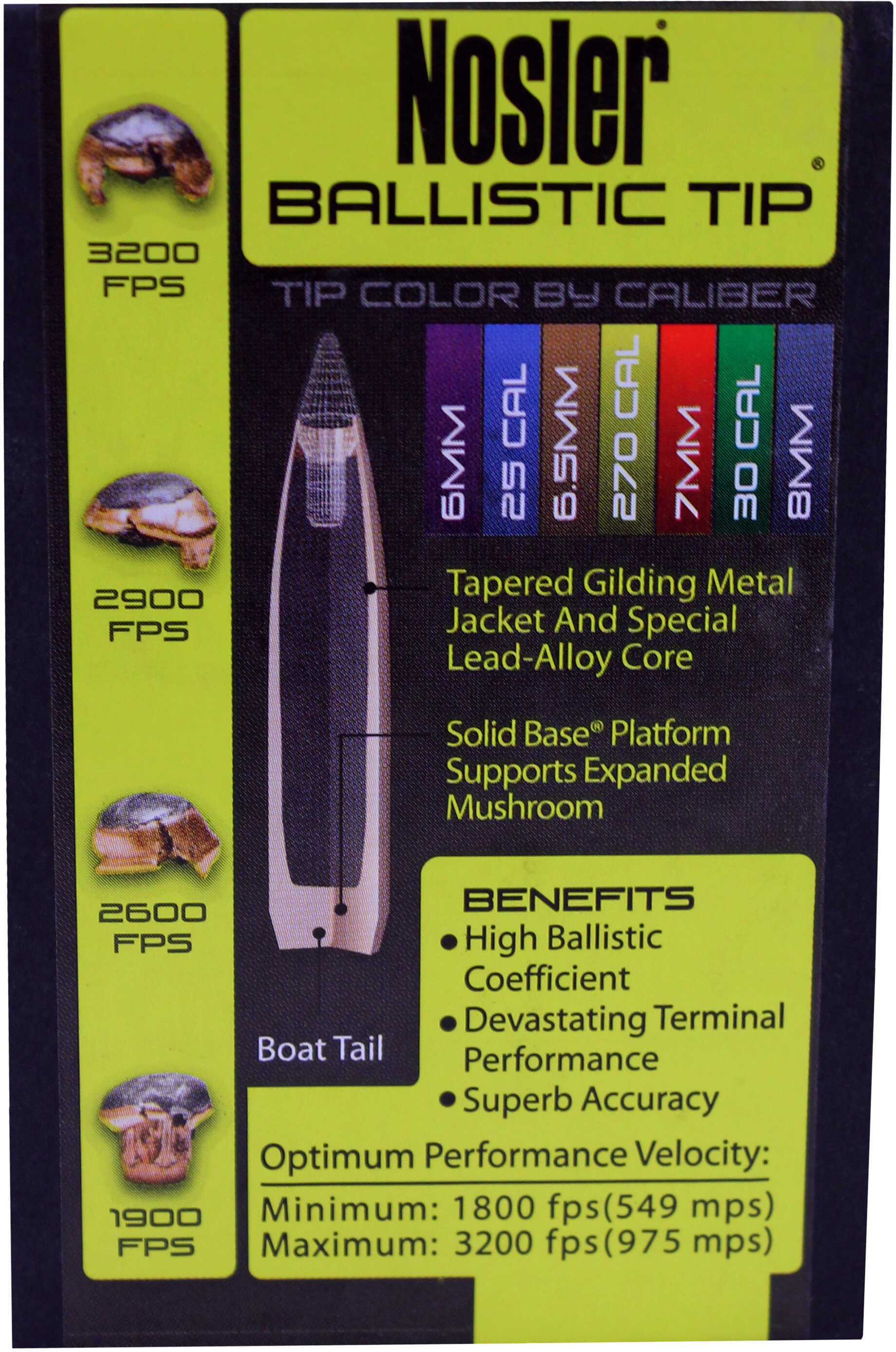 Nosler 7mm 140 Grains Spitzer Ballistic Tip (Per 50) 28140