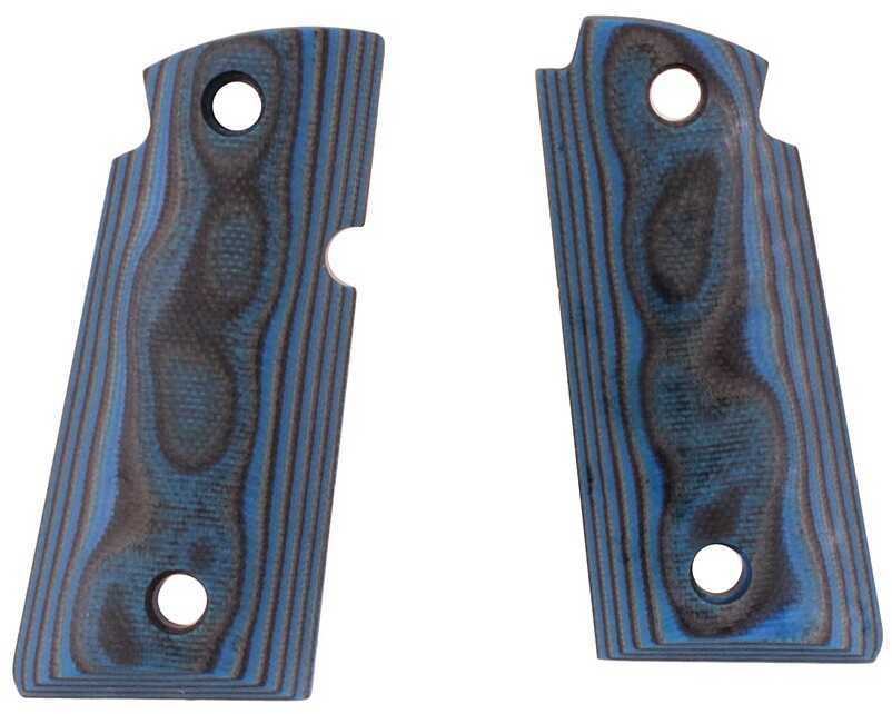 Hogue Kimber Micro .380 Ambi Safety Grips Smooth, G10, G-Mascus,, Sblue Lava